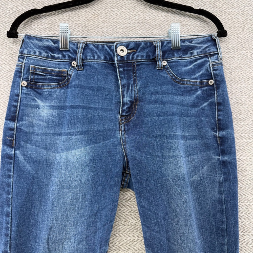 Maurices High-Rise Jeggings M-R Blue Cotton Blend Stretch Denim Skinny Jeans